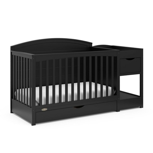 Crib with changer attached best sale