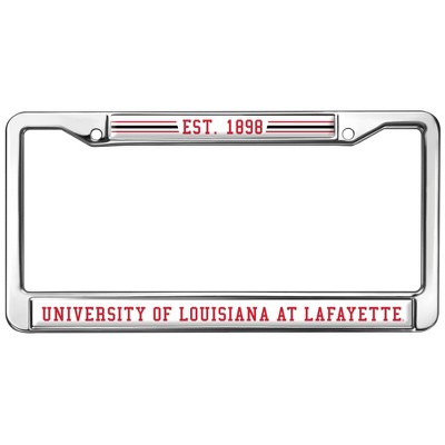 University of Louisiana at Lafayette Full Size Standard License Plate Metal Frame
