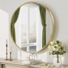 Apmir  Round High Quality Aluminum Alloy Framed French Cleat Mounted Wall Decor Bathroom Vanity Mirror - 4 of 4