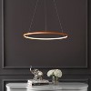 JONATHAN Y Brice Modern Contemporary Metal Round Dimmable Integrated LED Pendant - 3 of 4