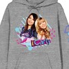iCarly Sam and Carly Adult Heather Gray Graphic Hoodie - 2 of 4