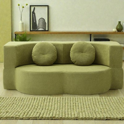 Mshliw Convertible Foldable Sofa Bed with 2-Tier Sleeper Design, Foam Padding, No-Assembly Floor Couch for Small Spaces, Lounging and Guests