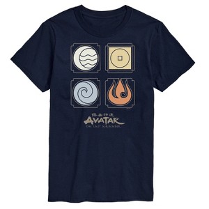 Men's - Avatar: The Last Airbender - Nations Symbols Short Sleeve Graphic T-Shirt - 1 of 4