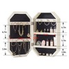 VECELO LED Jewelry Cabinet, Wall/Door-Mounted Jewelry Organizer with Frameless Lighted Mirror, Storage Hanging Cabinet & USB Port, White - 4 of 4