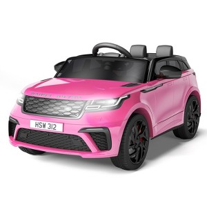 12V Electric Car, 2-Seater Ride On Car for Kids, Electric Vehicle Toy w/Remote Control, Shock Absorbers, Music Player, Headlights for Kids 3-8 - 1 of 4