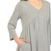 Women's Empire Cut V-Neck Tunic Top - 4 of 4