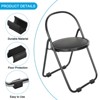 Unique Bargains No Noise Rectangle U Shaped Chair Leg Tips Caps with Felt Pads - 3 of 3