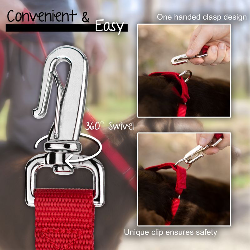 Country Brook Petz Deluxe Red Bandana Dog Leash, 2 of 4