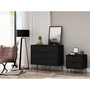 Rockefeller Dresser and Nightstand Set - Manhattan Comfort	 - 1 of 4