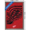 Trends International NHL Detroit Red Wings - Logo 25 Framed Wall Poster Prints - 3 of 4