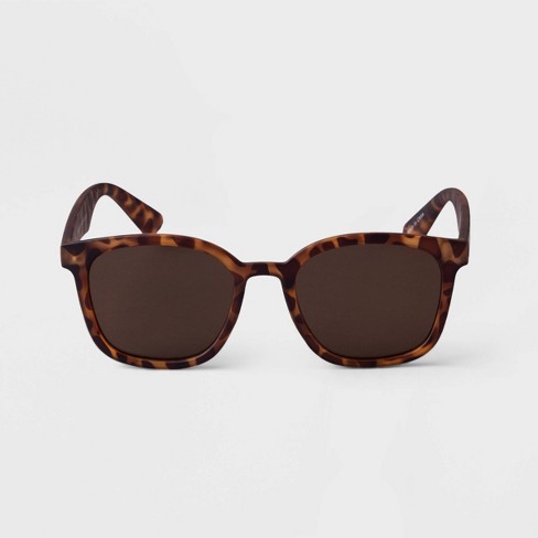 Men's Retro Browline Sunglasses - Goodfellow & Co™ Black