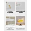 PAGED Dining Table Modern Round Kitchen Table Dining Room Table with Stable Cylindrical Metal Base for Living Room - 4 of 4