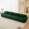 153" Modern Modular Sectional Sofa for Living Room, Corduroy Fabric,4-Seater Couch with Deep Seat, No Assembly,Camel - 2 of 4