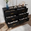 Acekool 6 Drawer Dresser, Modern Chest with Gold Handles and Legs, Storage Cabinet for Bedroom or Living Room - 4 of 4