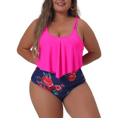 Women's Tummy Control One Shoulder Tankini Set Swimsuit - Cupshe
