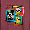 Women's - Disney - Mickey Friends Sunglasses Lightweight French Terry Wide Neck Long Sleeve Shirt - 2 of 4