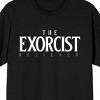 The Exorcist Believer Logo Crew Neck Short Sleeve Men's Black T-shirt - 2 of 3