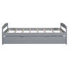 NicBex Twin Size Platform Bed 77.4" L Modern Pine Bed Frame with Twin Size Trundle for Bedroom, Guest Room, No Box Spring Required - 4 of 4