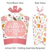 Big Dot of Happiness Girl Little Pumpkin - Table Decorations - Fall Birthday Party or Baby Shower Fold and Flare Centerpieces - 10 Count - 3 of 4