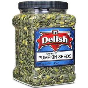 Toasted Pumpkin Seeds by It's Delish, 40 OZ Jumbo Jar - 1 of 4