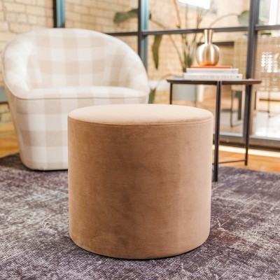 19" Round Pouf Ottoman - WOVENBYRD