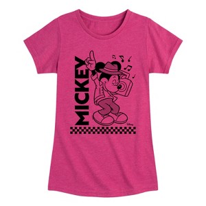 Girls' - Disney - Mickey & Friends Fitted Short Sleeve Graphic T-Shirt - 1 of 4