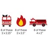 Big Dot of Happiness Fired Up Fire Truck - DIY Shaped Firefighter Firetruck Baby Shower or Birthday Party Cut-Outs - 24 Count - 2 of 4