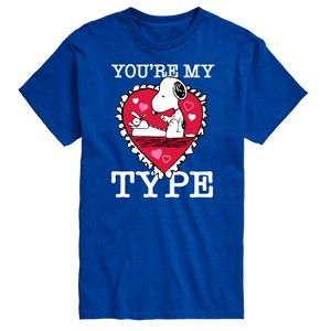 Men's - Peanuts - You're My Type Short Sleeve Graphic T-Shirt - 1 of 4