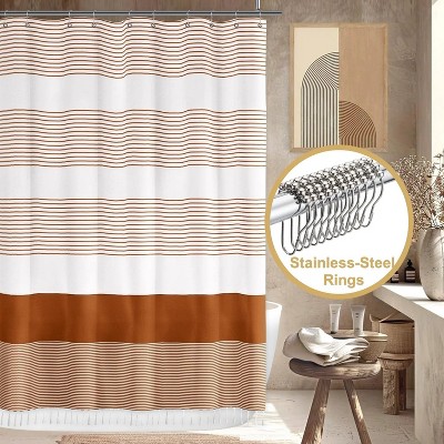 LunaLulinlk Tassel Shower Curtain Set with Hooks