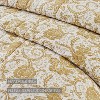 Dorset Gold Floral Queen Quilt 90Wx90L - 3 of 4