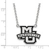 Black Bow Jewelry Sterling Silver Marquette Golden Eagles NCAA Necklace 18 Inch - 2 of 4