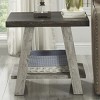 Syemin End Tables Modern Nightstand Two-Tone Wood Shelf End Table Small Square End Table Nightstand for Small Spaces, Brown, 24"*22"*23" - 3 of 4