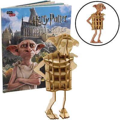 Incredibuilds Harry Potter Dobby Book & Wood Model Figure Kit