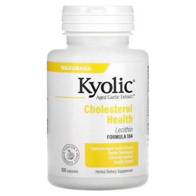 Kyolic Aged Garlic Extract™, with Lecithin, Cholesterol Health, 100 Capsules