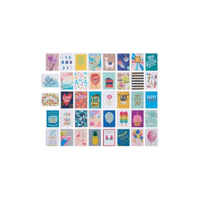 40ct Fun and Modern Birthday Cards Bundle