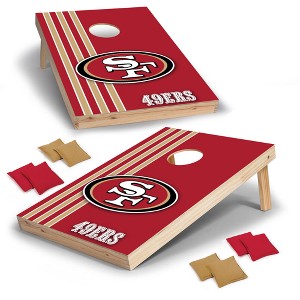 NFL San Francisco 49ers 2'x3' Wood Cornhole Set - 1 of 4