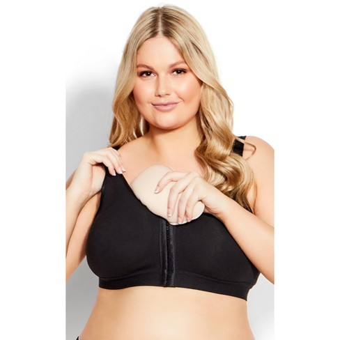 Avenue Body  Women's Plus Size Post Surgery Bra - Black - 36dd : Target