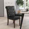 Merrick Lane Upholstered Parsons Chair with Nailhead Trim - 2 of 4