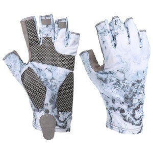 Unique Bargains Sun Protection Non-Slip Breathable Elastic Fishing Gloves 1Pair - 1 of 4