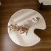 Circular Nesting Coffee Table Set of 2 with Round Edge Design, Easy Assembly and Multi-Functional Use - 4 of 4