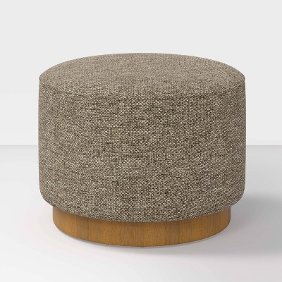 Round Ottoman with Plinth Base - Hearth & Hand™ with Magnolia