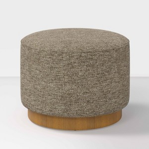 Round Ottoman with Plinth Base - Hearth & Hand™ with Magnolia - 1 of 3