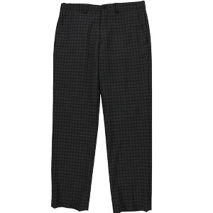 Armani Mens Checkered Slim Fit Dress Pants Slacks, Grey, 36W x 30L - 1 of 3