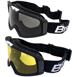 2 Pairs of Birdz Eyewear Pelican Safety Goggles with Smoke, Yellow Lenses - 1 of 4