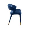 Meridian Furniture,Destiny Navy Velvet Bench - 4 of 4