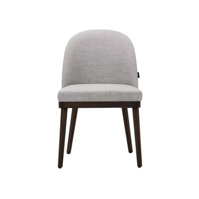 Modern Dining Chairs, Upholstered  Dining Room Chairs for Kitchen with Curved Backrest, Set of 2