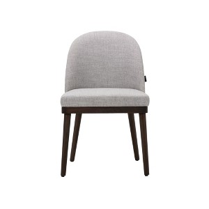 Modern Dining Chairs, Upholstered  Dining Room Chairs for Kitchen with Curved Backrest, Set of 2 - 1 of 4