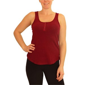 P.J. Salvage Womens Ribbed Pajama Sleep Tank Top - 1 of 4