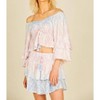 Women's Tie Dye Snakeskin Crop Top - ocean drive - 2 of 3