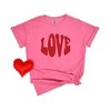 Simply Sage Market Women's Love Bold Short Sleeve Garment Dyed Tee - 3 of 3